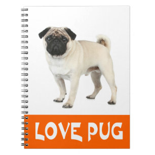 Love Pug Puppy Dog Notebook / Journal
