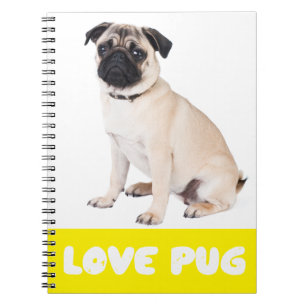 Love Pug Puppy Dog Notebook / Journal
