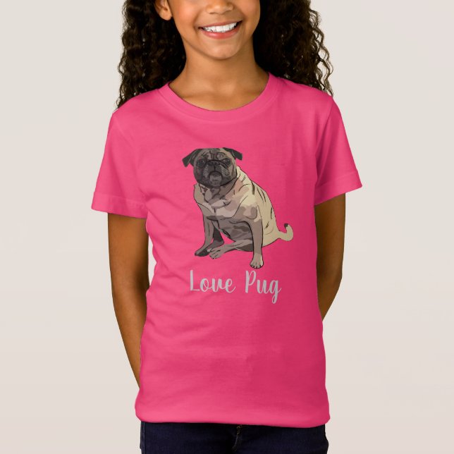 Love Pug T-Shirt (Front)