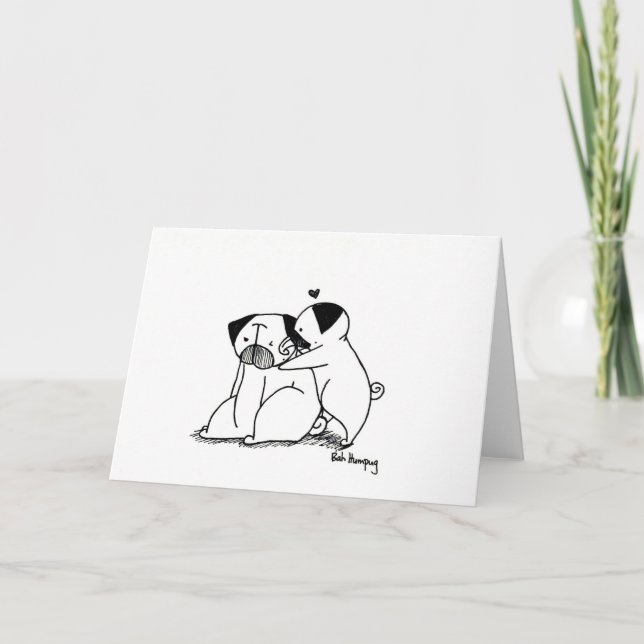 Love Pugs Card (Front)