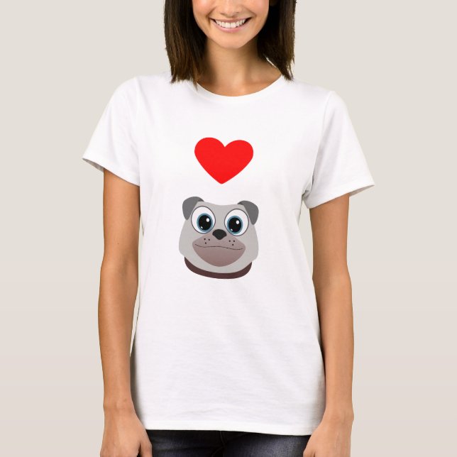 Love Pugs T-Shirt (Front)