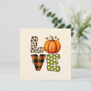 LOVE - Pumpkin and Fall Season