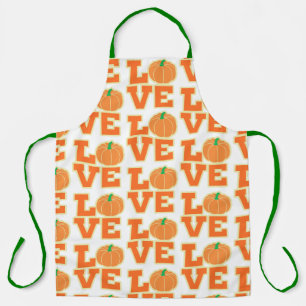LOVE pumpkin Apron