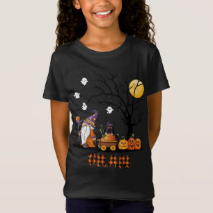 Love pumpkin gnomes Gran halloween gift for grandm T-Shirt