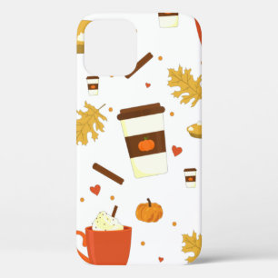 love pumpkin spice coffee iPhone 12 case