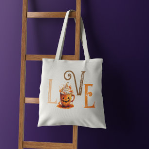 Love Pumpkin Spice Tote Bag