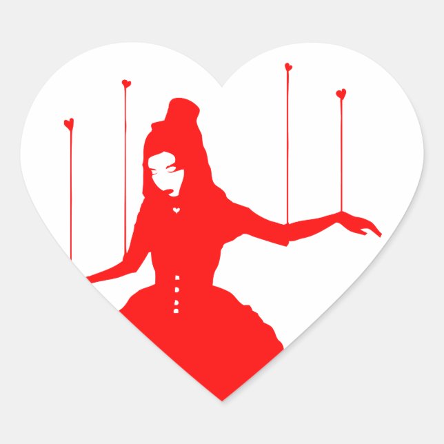 love puppet heart sticker (Front)