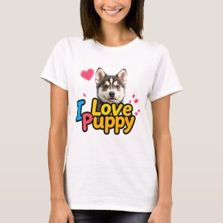 Love Puppy – Adorable Dog Lover Design T-Shirt