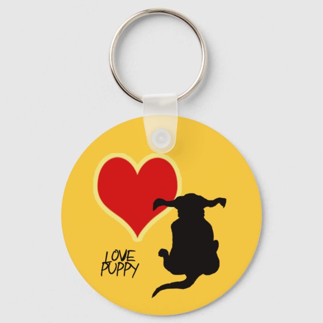 Love Puppy keychain (Front)