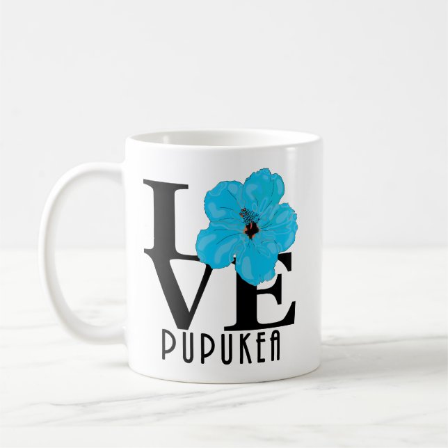LOVE Pupukea Hawaii 11oz Coffee Mug (Left)