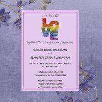 LOVE Purple Themed Same-Sex Wedding Collection