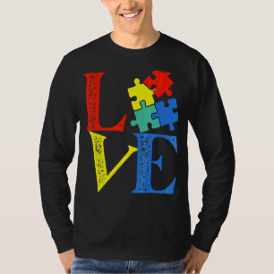 Love Puzzle Cute Autism Awareness T-Shirt