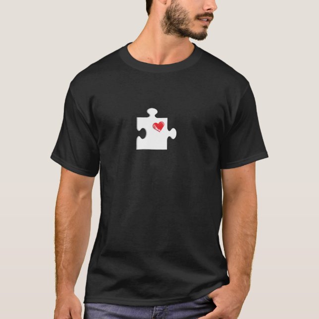 Love Puzzle Design for Jigsaw Puzzle Fans T-Shirt (Front)