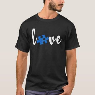 LOVE Puzzle Pieces Heart Autism Awareness 1 T-Shirt