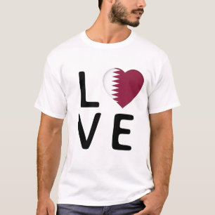 Love - Qatar Flag T-Shirt