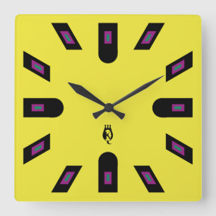 LOVE QKUIN STADIUM BY MASANSER SQUARE WALL CLOCK