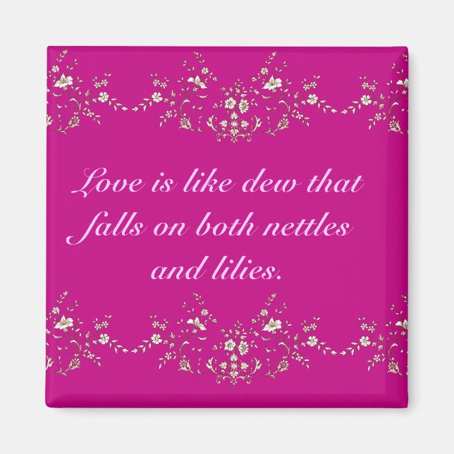 Love Quotation Magnet (Front)