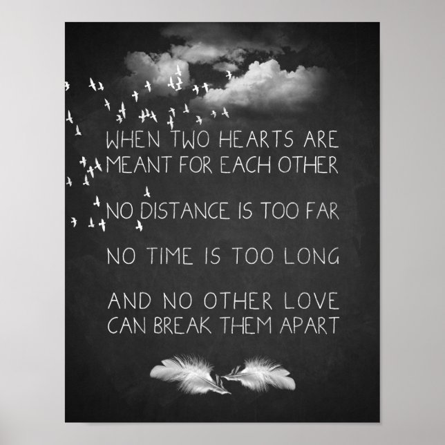 Love quote art chalkboard art print (Front)