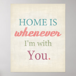 Love quote art typography Valentine's Day Poster