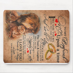 Love Quote For Boyfriend, Boyfriend Birthday Gift Mouse Mat