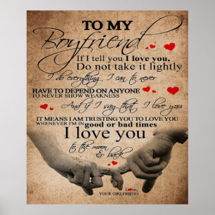 Love Quote For Boyfriend   Cute Home Decor