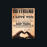 Love Quote For Boyfriend, Husband Love Birthday Canvas Print<br><div class="desc">Love Quote For Boyfriend,  Husband Love Birthday</div>