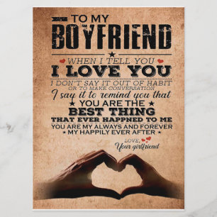 Love Quote For Boyfriend, Husband Love Birthday Menu