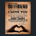 Love Quote For Boyfriend, Husband Love Birthday Poster<br><div class="desc">Love Quote For Boyfriend,  Husband Love Birthday</div>