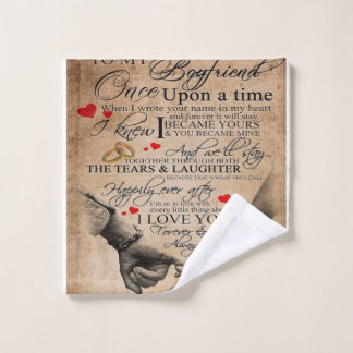 Love Quote For Boyfriend | Lovely Quotes Gift Wash Cloth