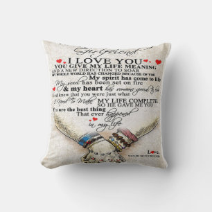 Love Quote For Girlfriend   Best Gift For Wife Cushion