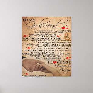Love Quote For Girlfriend   Cute Decor Gift