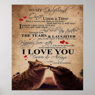 Love Quote For Girlfriend Cute Family Present Poster