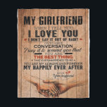 Love Quote For Girlfriend,Girlfriend Birthday Gift Fleece Blanket<br><div class="desc">Love Quote For Girlfriend, Girlfriend Birthday Gift</div>
