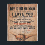 Love Quote For Girlfriend,Girlfriend Birthday Gift Fleece Blanket<br><div class="desc">Love Quote For Girlfriend, Girlfriend Birthday Gift</div>