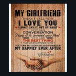 Love Quote For Girlfriend,Girlfriend Birthday Gift Poster<br><div class="desc">Love Quote For Girlfriend, Girlfriend Birthday Gift</div>