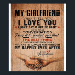 Love Quote For Girlfriend,Girlfriend Birthday Gift Poster<br><div class="desc">Love Quote For Girlfriend, Girlfriend Birthday Gift</div>