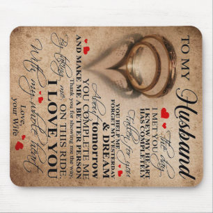 Love Quote For Husband Best Gift For Husband Mouse Mat