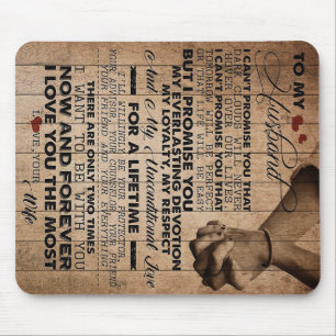 Love Quote For Husband Best Gift For Husband Mouse Mat