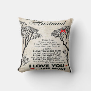 Love Quote For Husband Cute Gift For Boyfriend Cushion