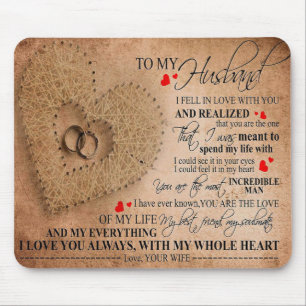 Love Quote For Husband Funny Quote Mouse Mat
