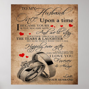 Love Quote For Husband   Funny Quotes Gift Poster