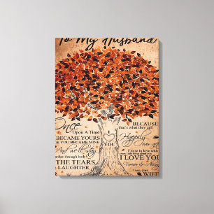 Love Quote For Husband Gift Idea, Husband Birthday Canvas Print