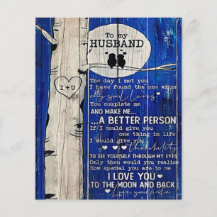Love Quote For Husband Gift Idea, Husband Birthday Flyer