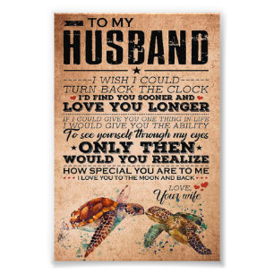 Love Quote For Husband Gift Idea, Husband Birthday Photo Print