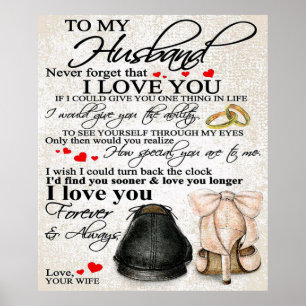 Love Quote For Husband   Lovely Family Decor Gift