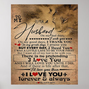 Love Quote For Husband   Lovely Family Decor Gift