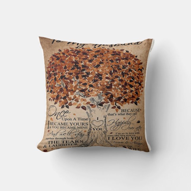 Love Quote For Husband | Lovely Family Decor Gift Cushion (Front)