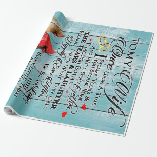 Love Quote For Wife, Couple Love Gift, Love Wife Wrapping Paper