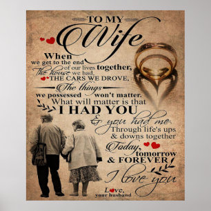 Love Quote For Wife Home Decor Gift