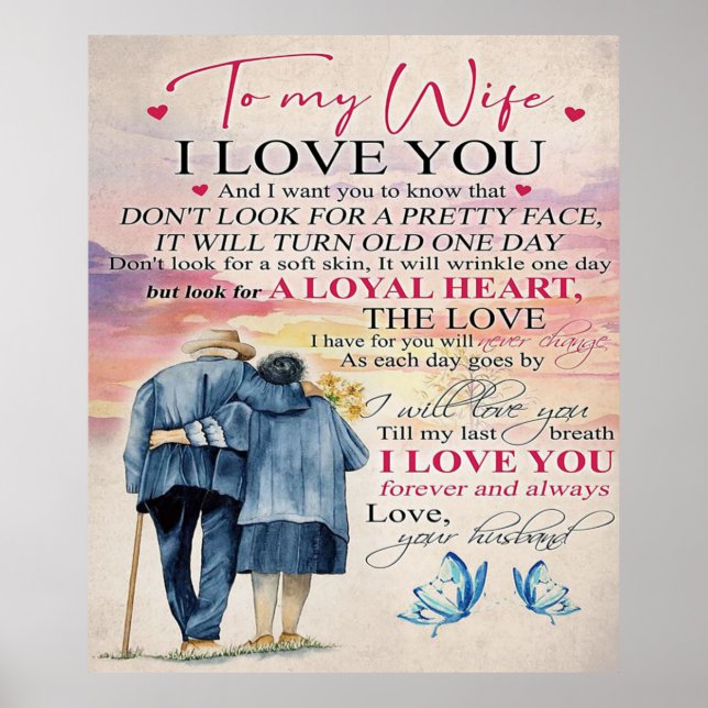 Love Quote For Wife | Lovely Gift Poster (Front)